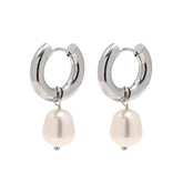 Pearl Hoops | Lourell Chic