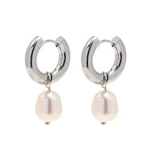 Pearl Hoops | Lourell Chic