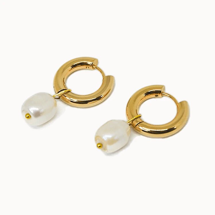 Pearl Hoop Ohrringe
