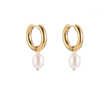 Pearl Hoops | Lourell Chic