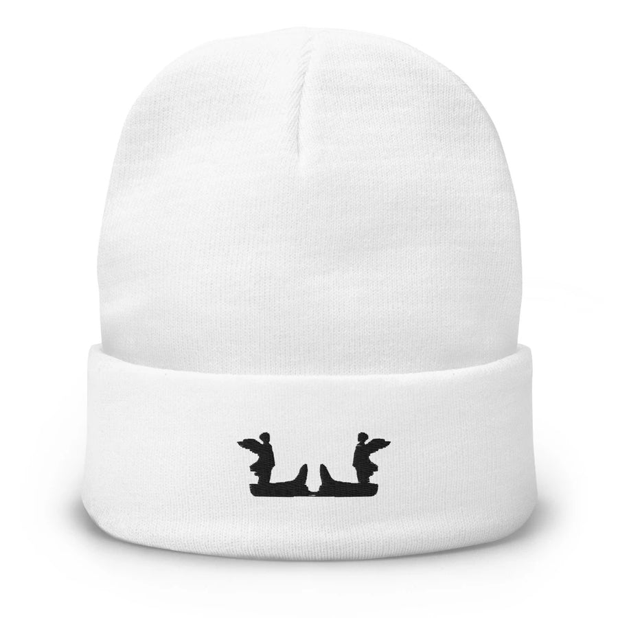 LOGO BEANIE WHITE